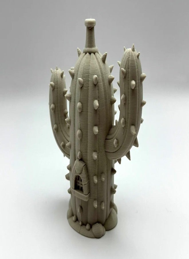 Beoals Cactus Fairy House - Whimsical Miniature Desert Home | Fairy Garden, Terrarium Decor & Magical Collectible - Image 3